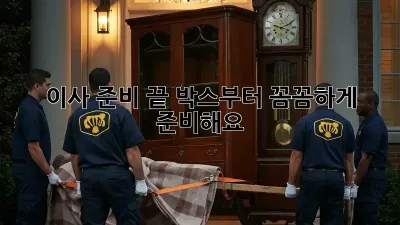 이사 준비 끝! 박스부터 꼼꼼하게 준비해요